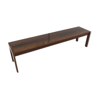 Minimalist rosewood bench, Sweden, 1960