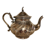 Silver-plated metal teapot signed "Boulenger"
