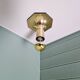Ceiling light/wall sconce in brass, Motoko Ishii, Staff Leucht