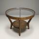 Round coffee table Karel Koželka & Antonín Kropáček 1940s Czechoslovakia