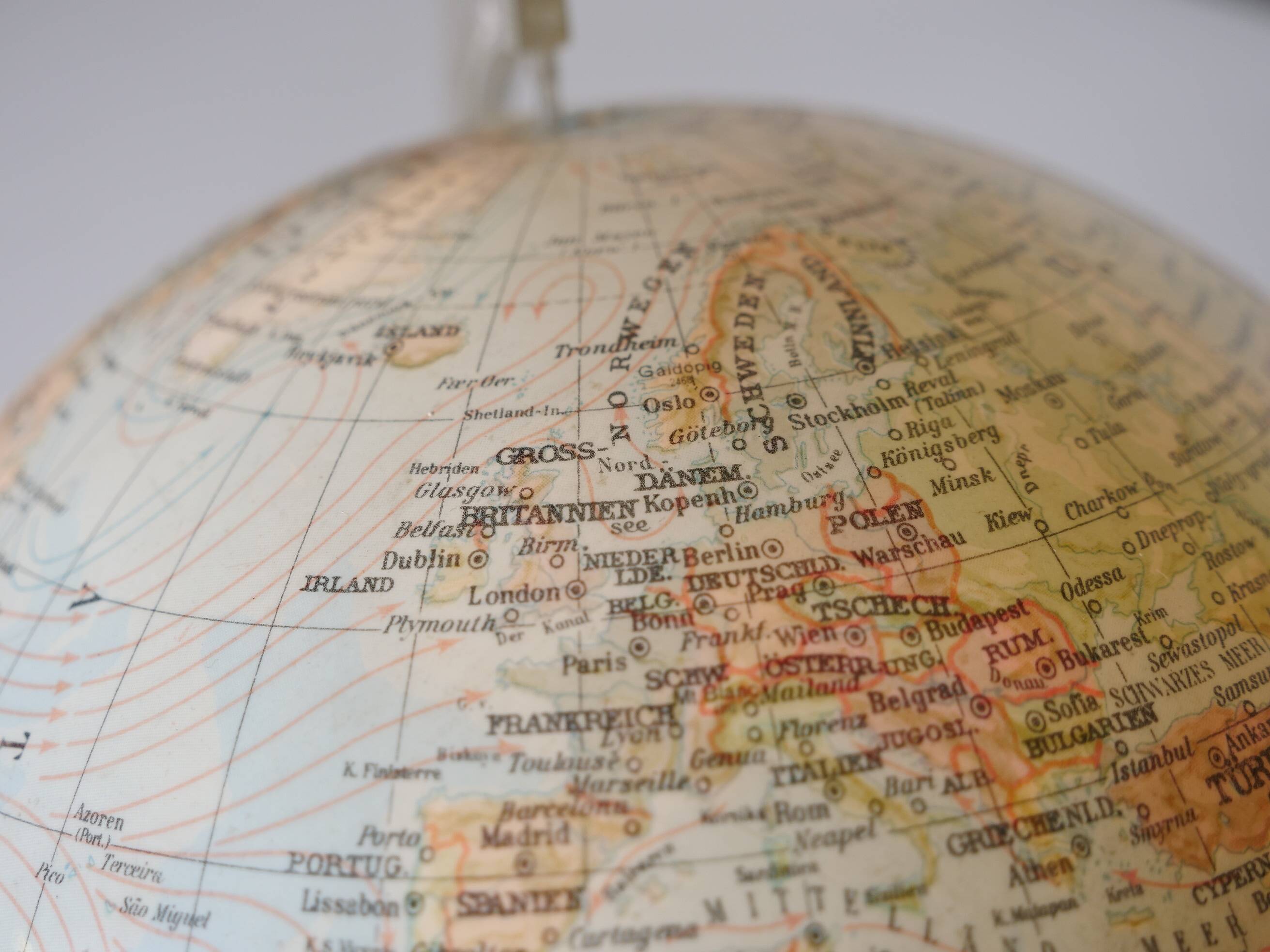 Space Age Illuminated Globe by Marco Polo for Südwest Verlag, 1970s