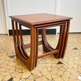 Teak trundle coffee table