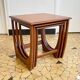 Teak trundle coffee table