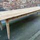 Incredible 400 cm farm table in fir 1900 brasserie natural raw wood