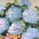 Set of 2 paintings bouquets of flowers with golden frame (signed Morgan)