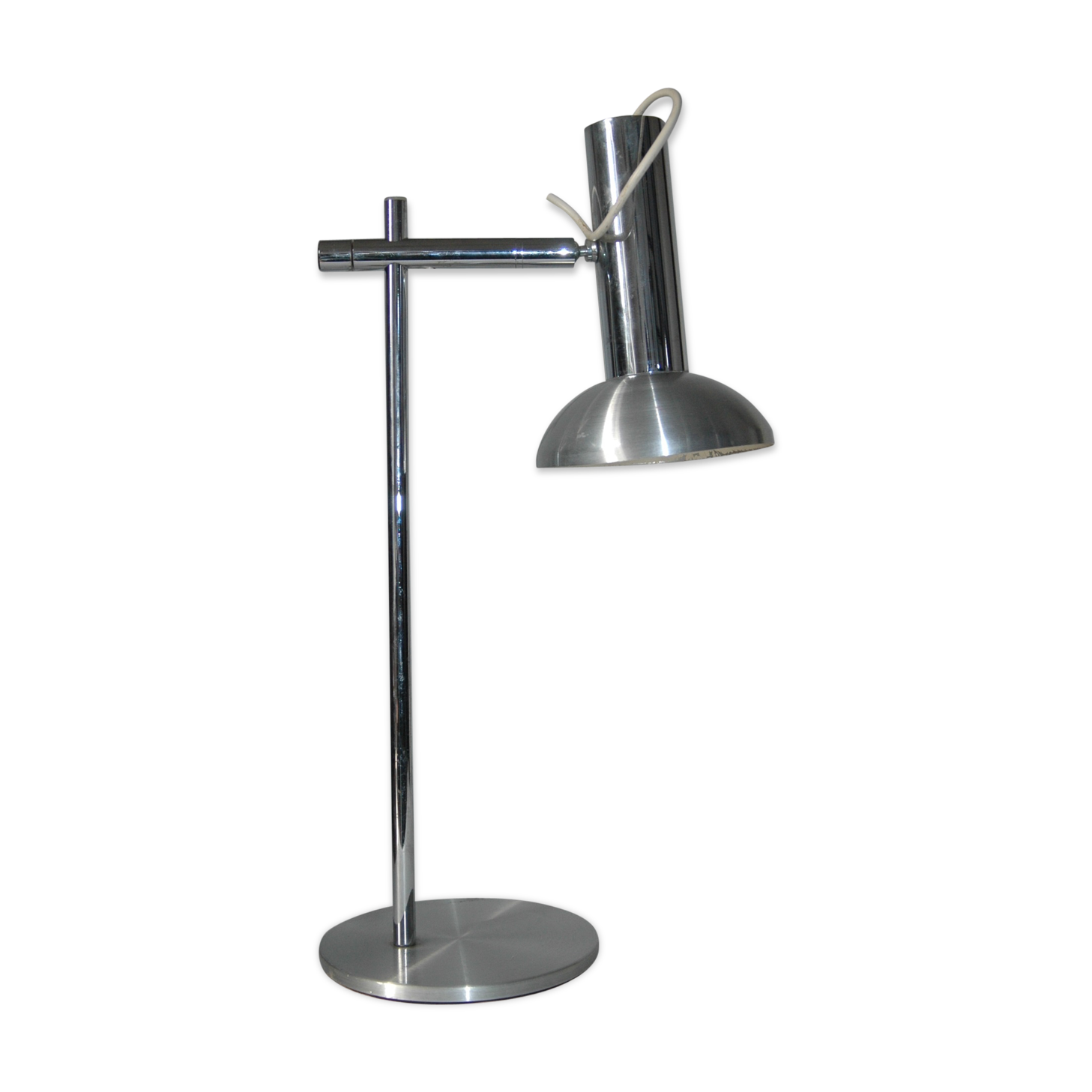 Brushed aluminum design 70s d desk lamp