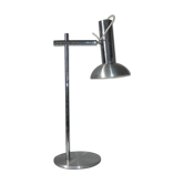 Lampe de bureau aluminium brossé design 70's