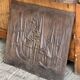 Cast iron plaque signed