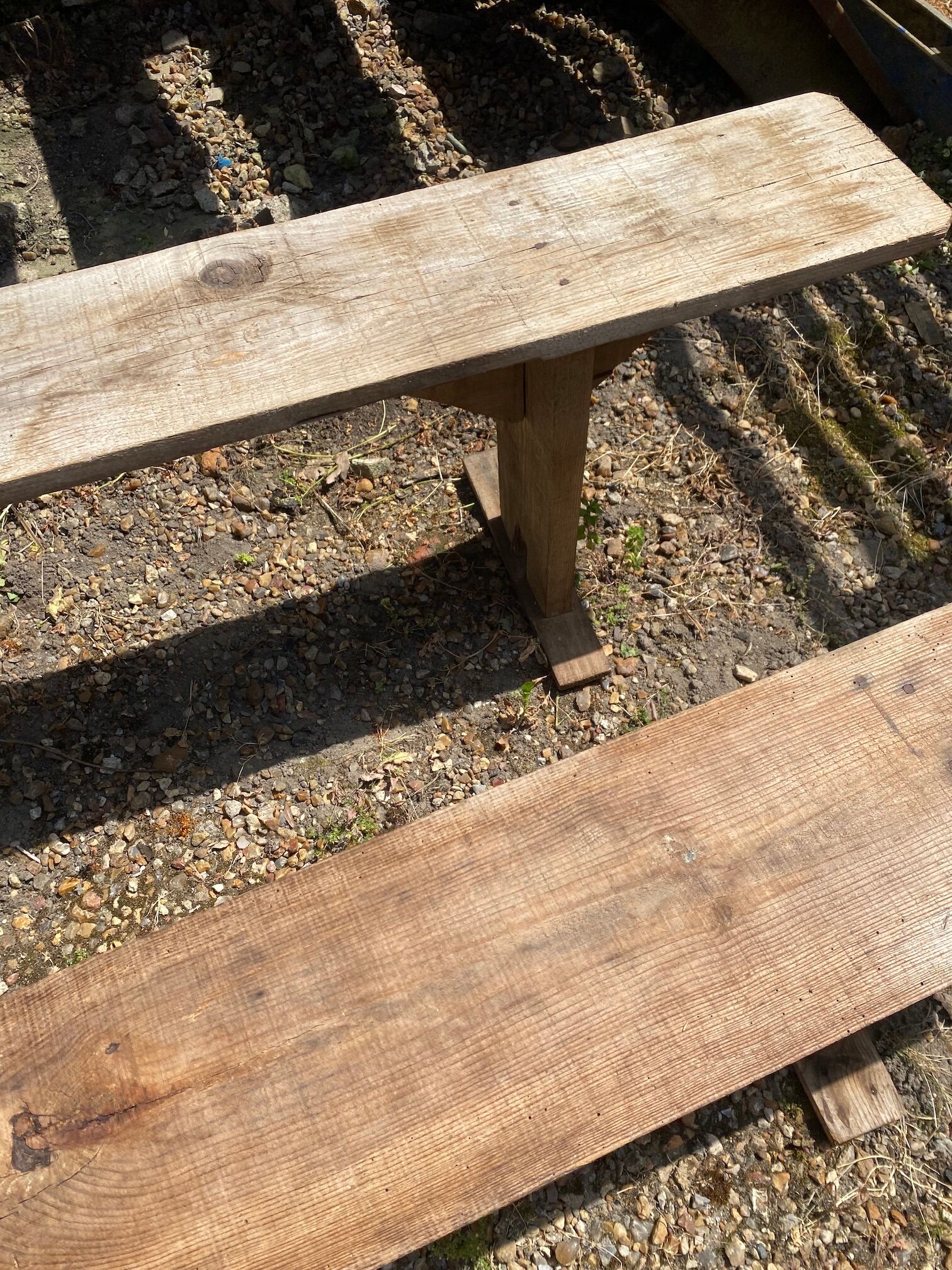 Pair of farm benches