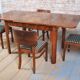 Art Deco Extendable Dining Table in Beech and Spruce, Czech, 1930s