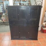 Black patinated high sideboard