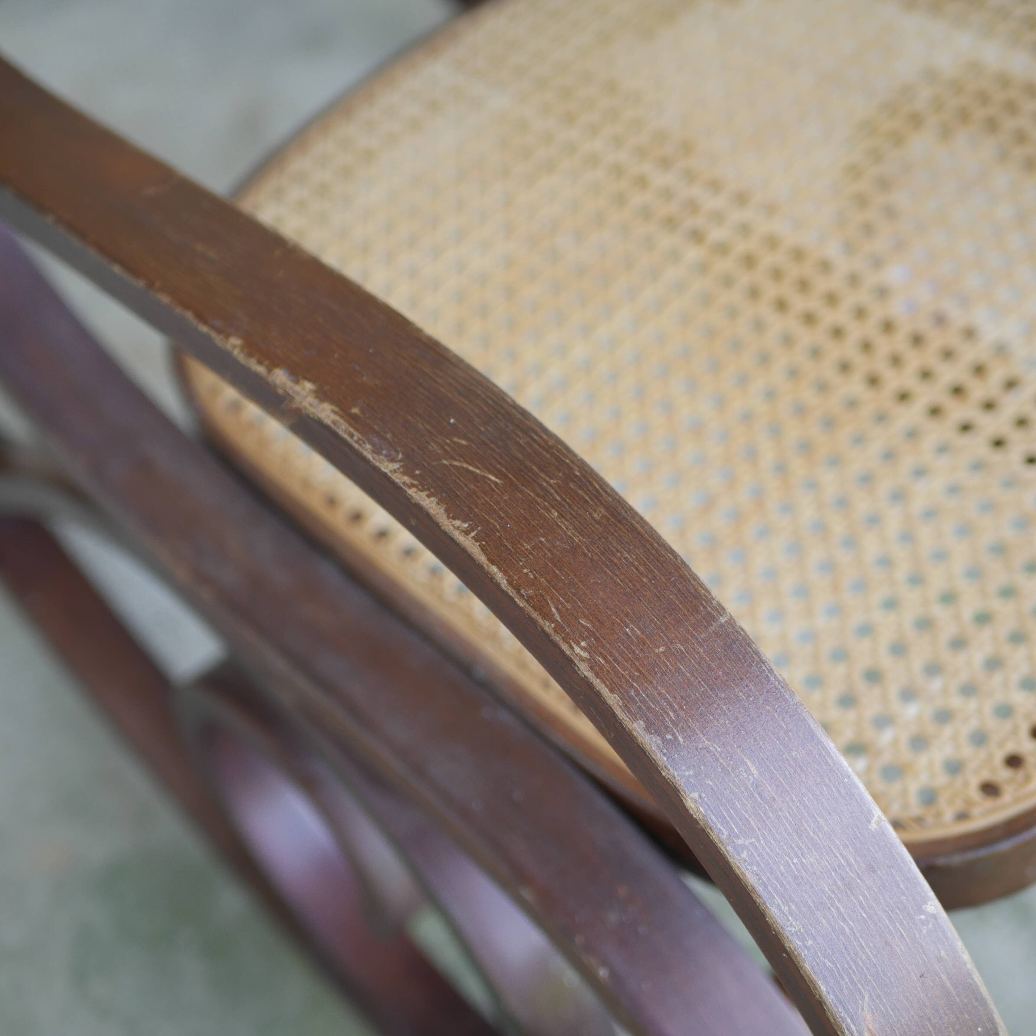 Wooden rocking chair and canning