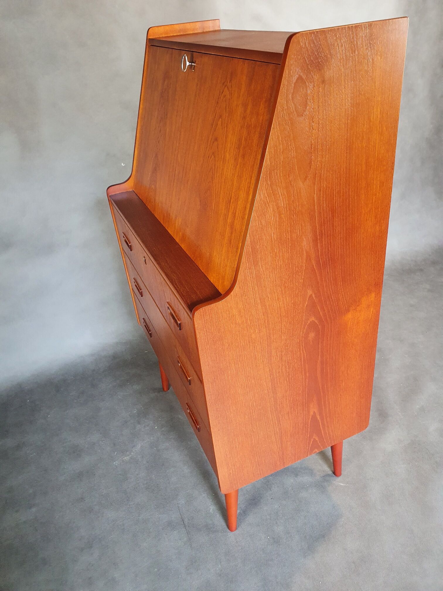 Norwegian vintage teak writing desk, 1960