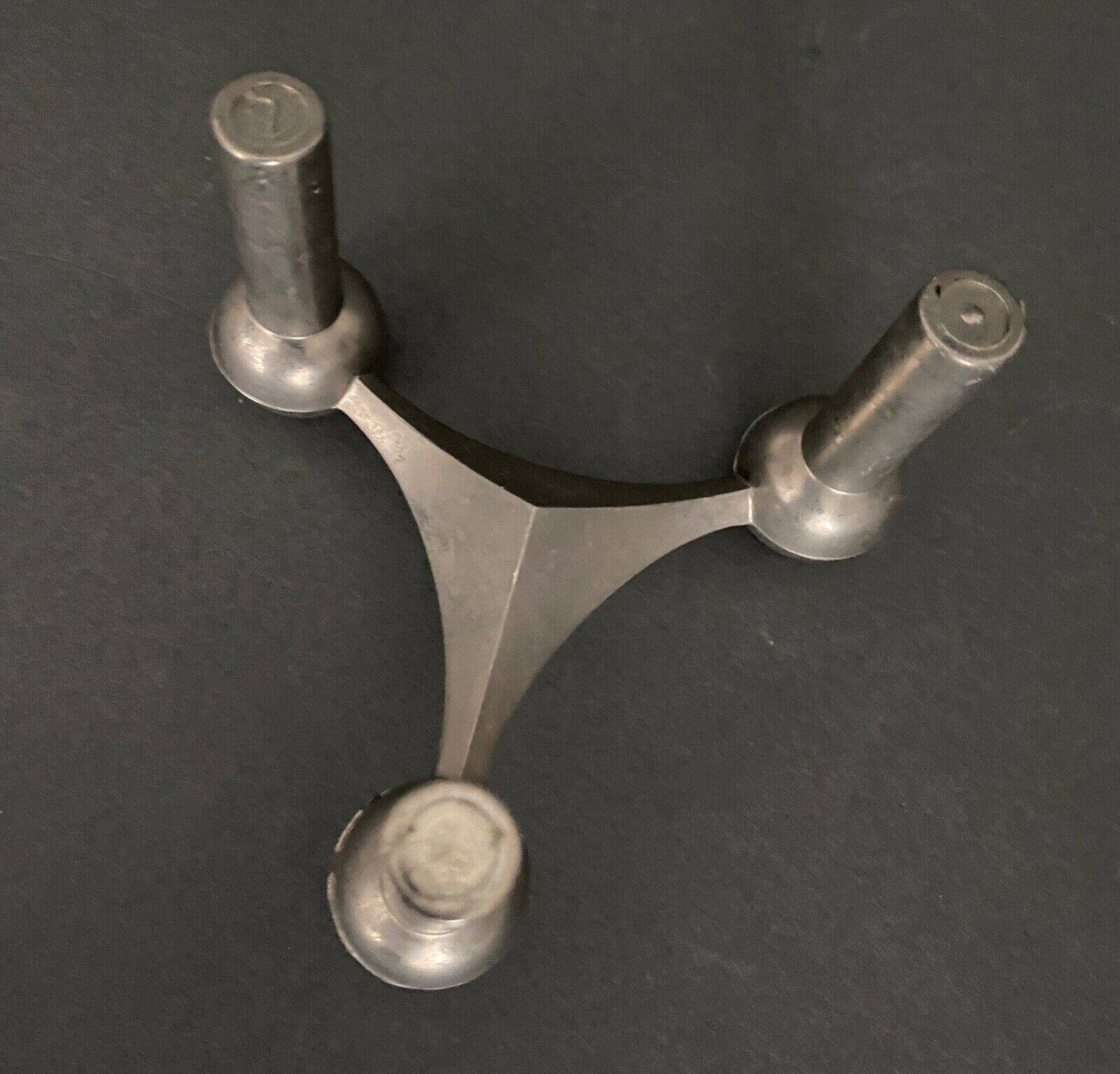 6 stackable metal candle holders by Nagel Konzept Fritz 1970