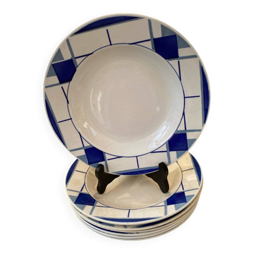 Many flat plates, Digoin Sarreguemines, Efel.