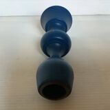 Scandinavian style blue wooden candle holder
