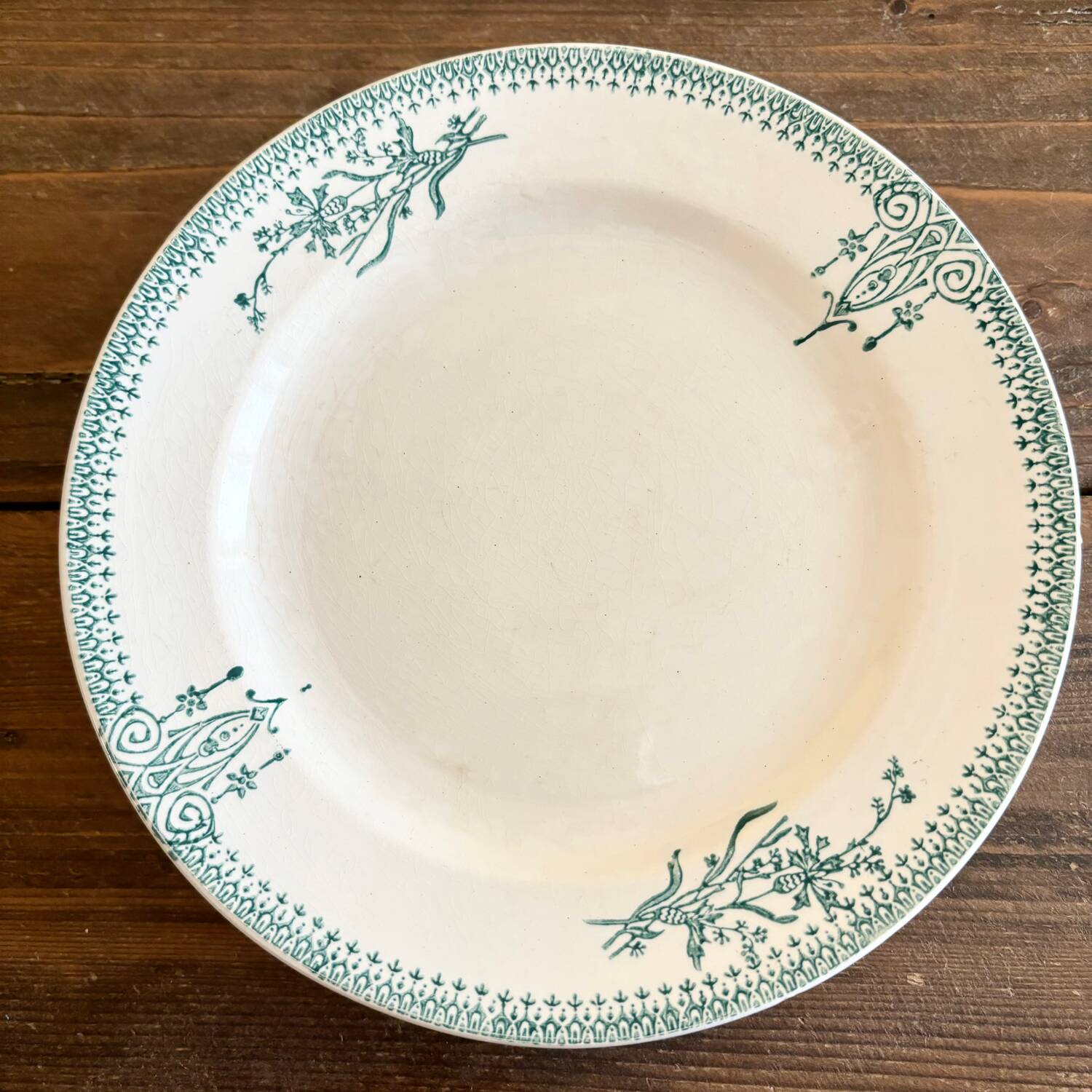 Iron earth dessert plate