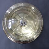 Art Nouveau brass and glass ceiling light, Czechoslovakia, 1930s