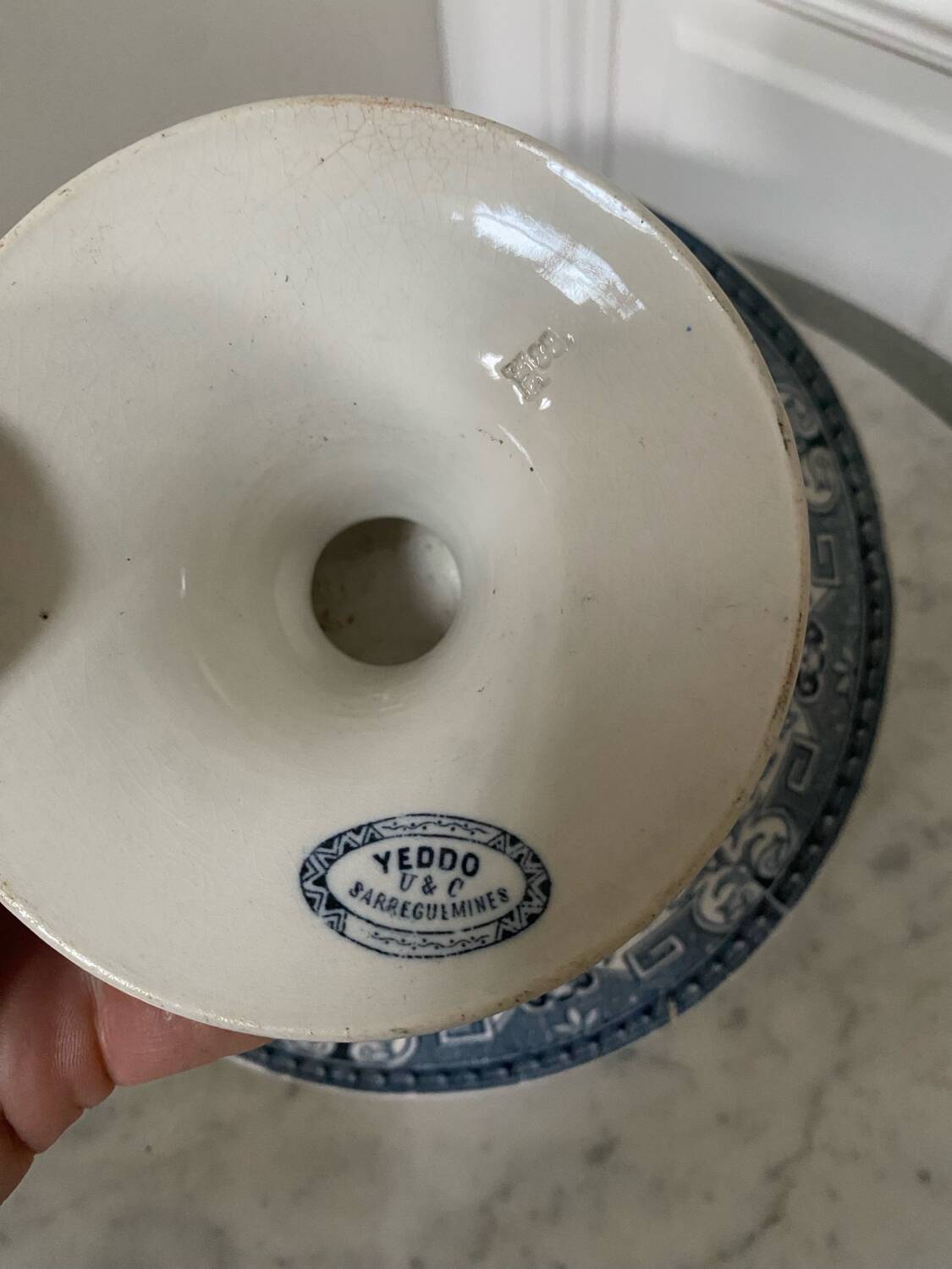 Yeddo fruit bowl from Sarreguemines