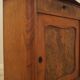 Burr wood cabinet, solid wood, Danish design, 1960s