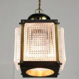 Vintage Italian Brass and Glass Lantern