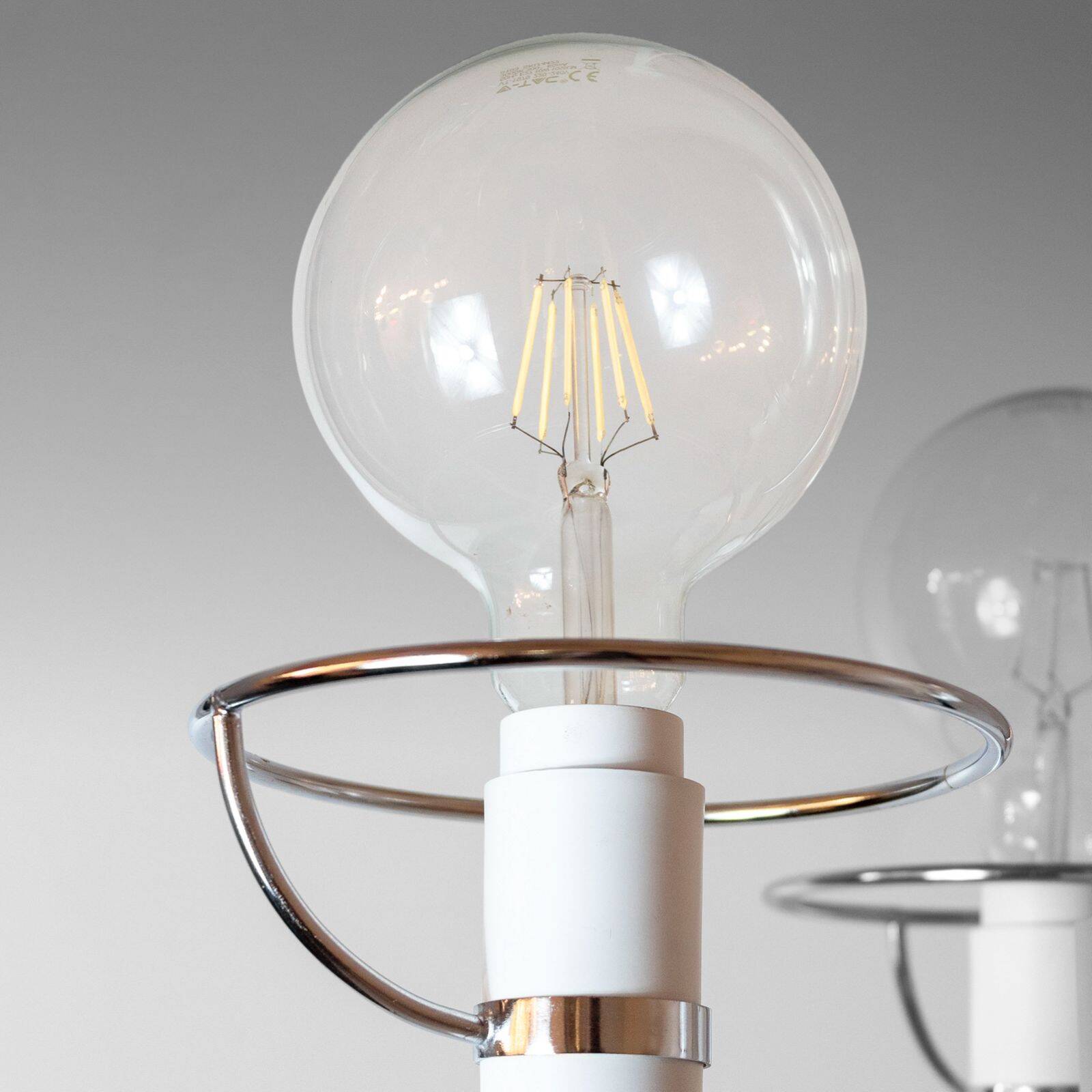 Lustre chromé Space Age, Italie, années 1970