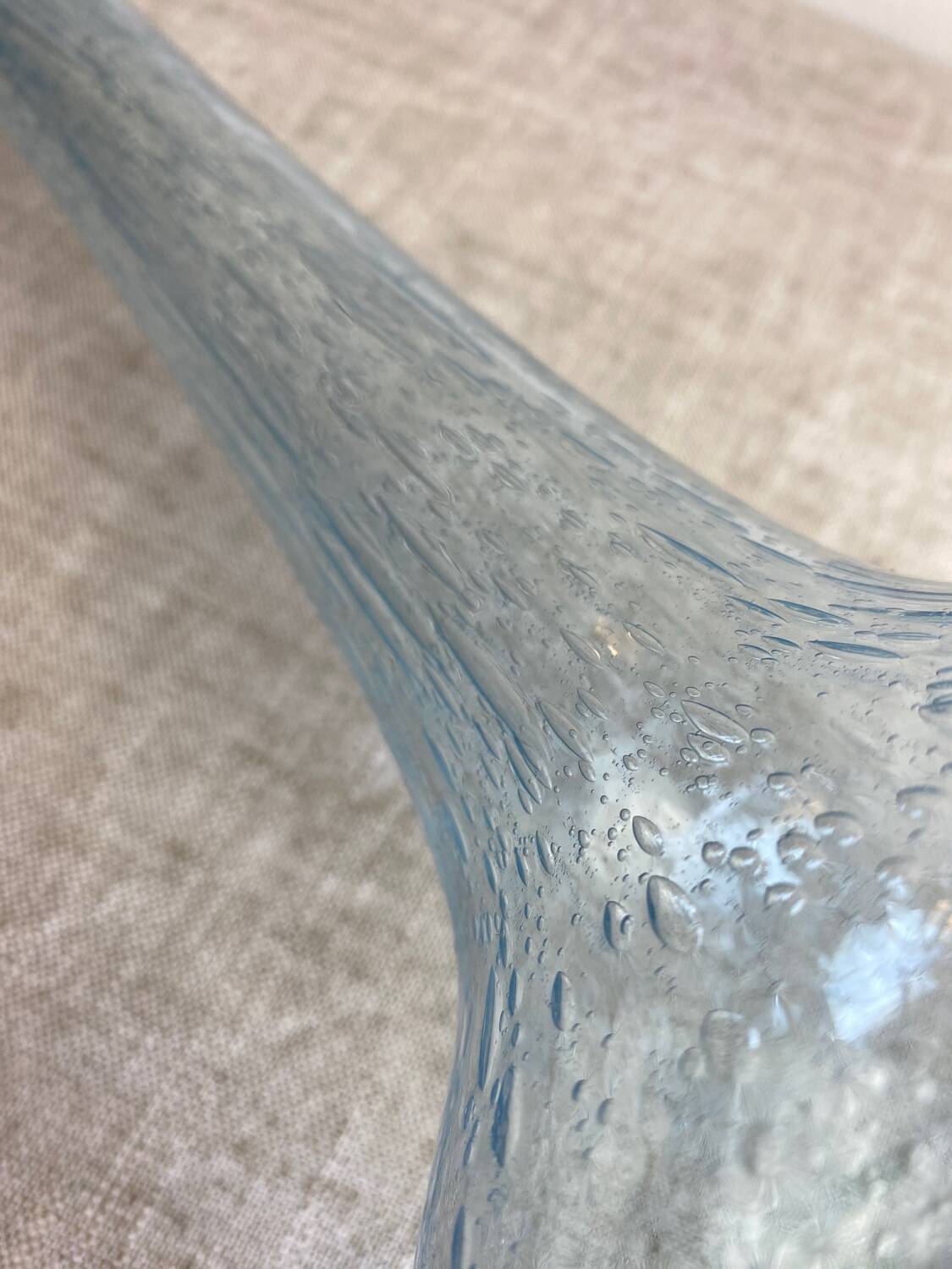 Biot bubble glass soliflore vase