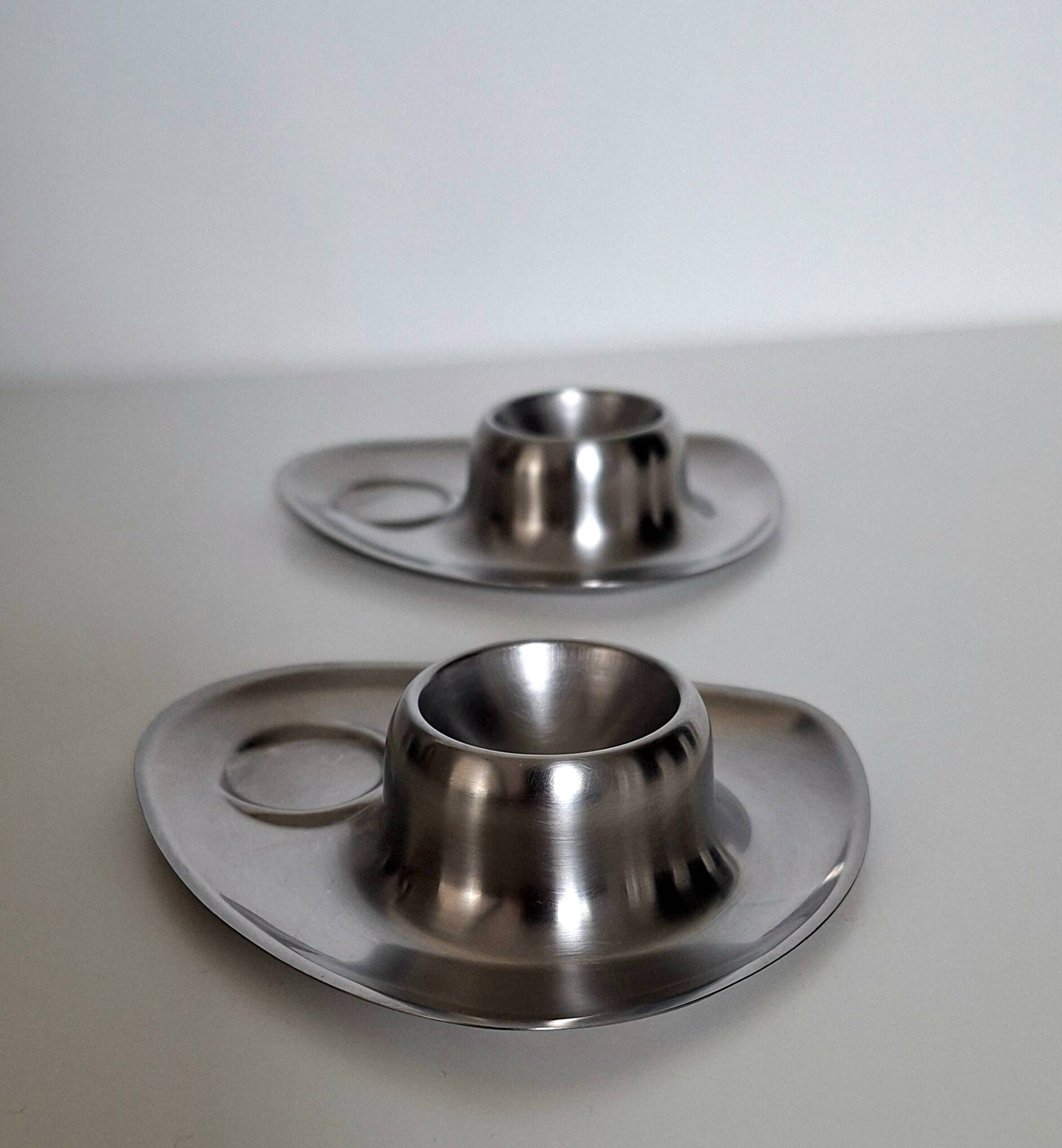 Vintage stainless steel egg cup