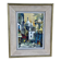 Painting by Fabien CLAUDE, lively Paris street in Montmartre, vintage 1960