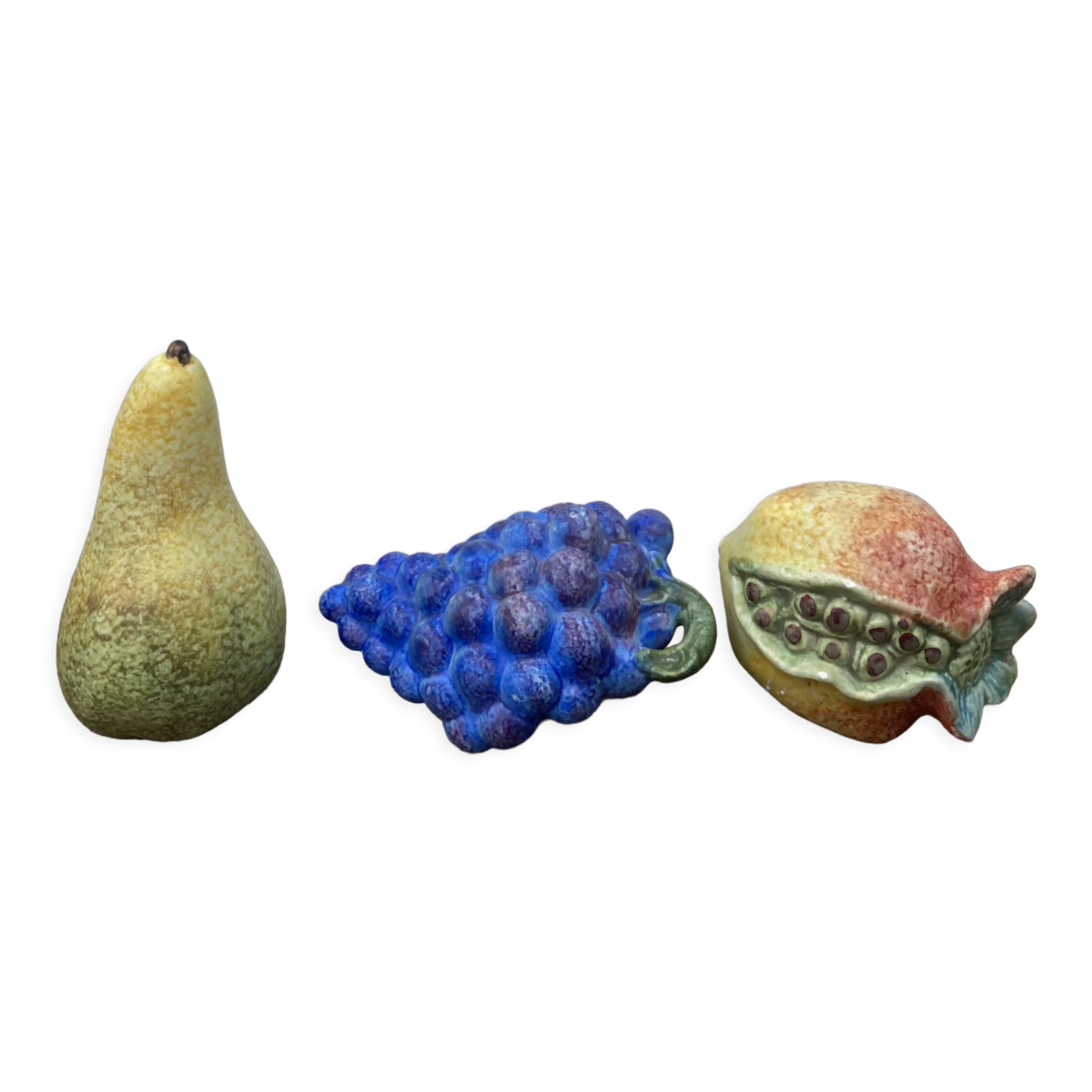 Vintage ceramic faux fruits / vintage centerpieces from the 1990s