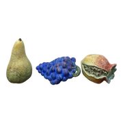 Vintage ceramic faux fruits / vintage centerpieces from the 1990s