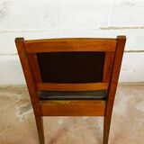 Art Nouveau oak desk and chair