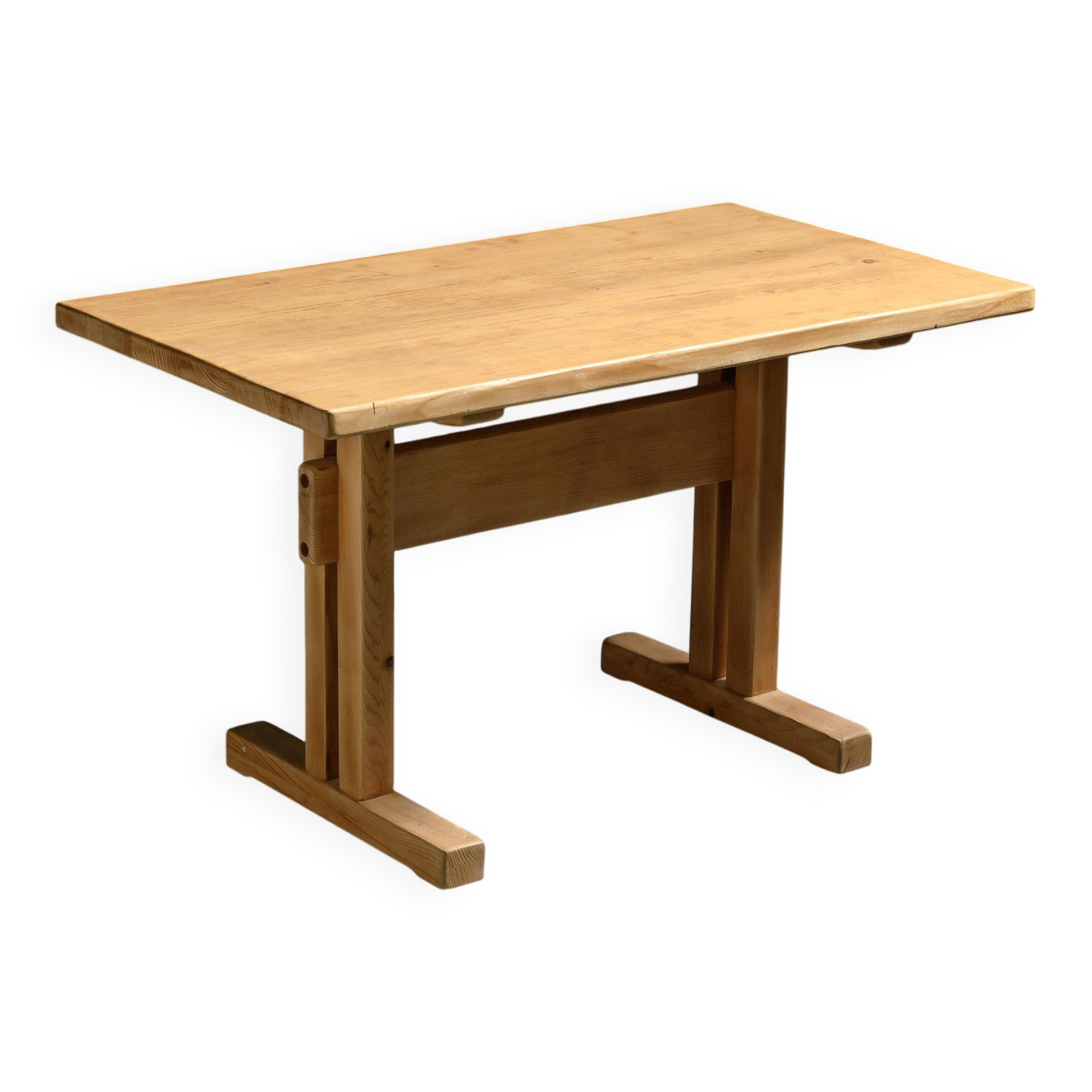 Solid pine table, Les Arcs, France.