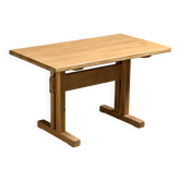 Solid pine table, Les Arcs, France.