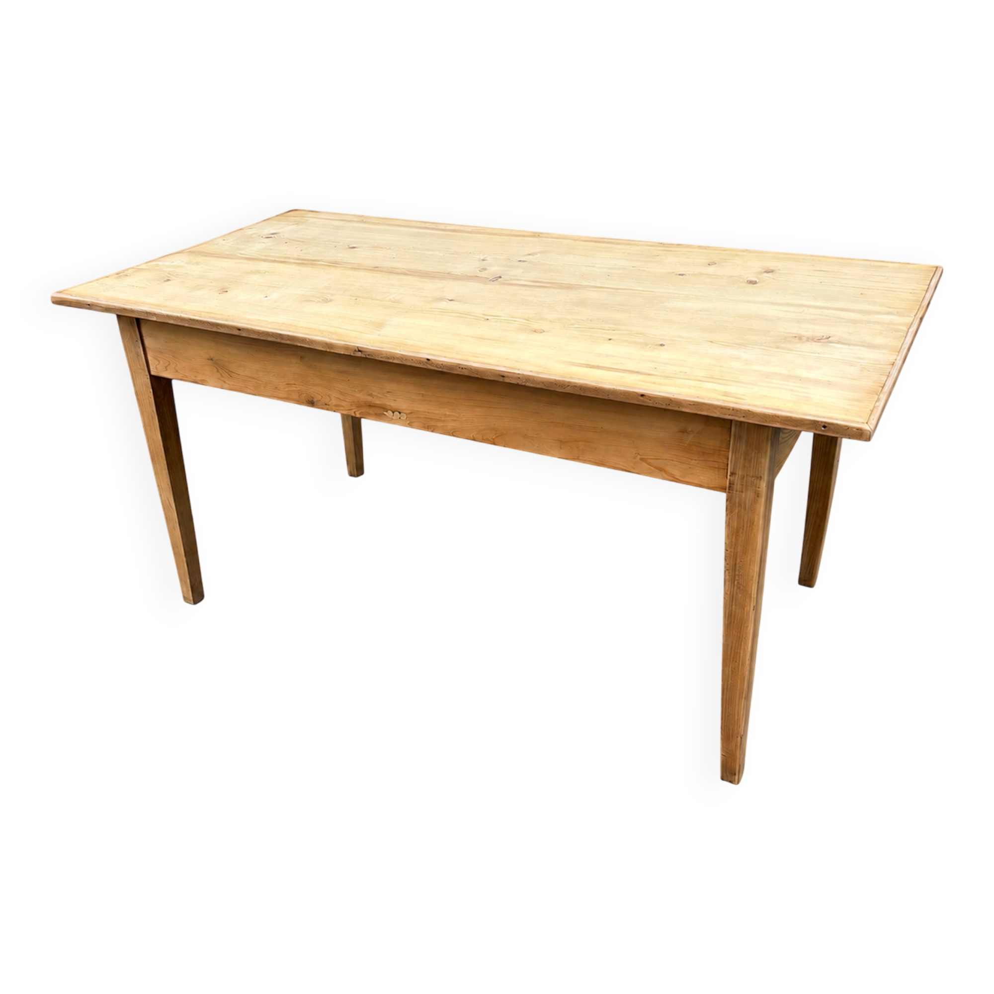 Table de ferme Alsace sapin naturel