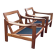 Ensemble de chaises en teck modernistes du milieu du siècle, Danemark, 1967