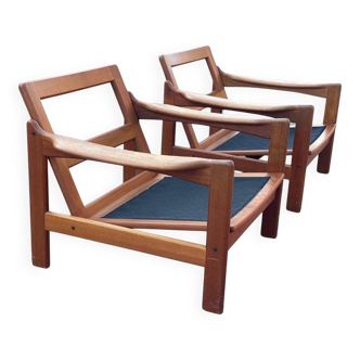 Set of mid-century modernist teak chairs, Denmark, 1967