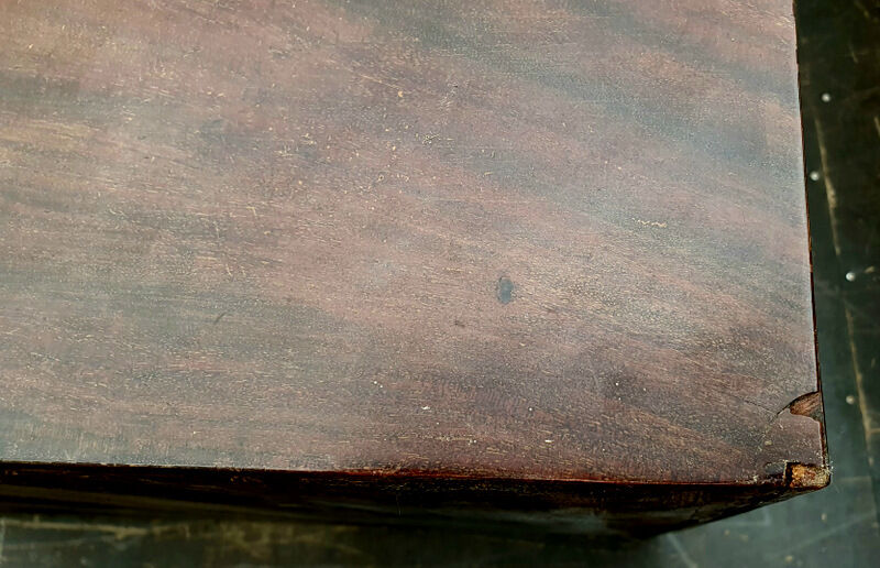 Ancienne commode scriban anglaise 19eme