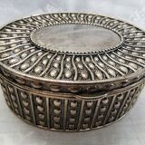 Silver metal jewelry box