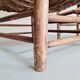 Paire fauteuils en bois et paille