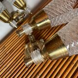 Pair of double sconces in brass 1950