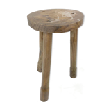 Tripod milking stool - field theme, nature