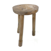 Tripod milking stool - field theme, nature