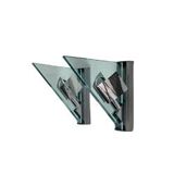 Pair of vintage Icaro wall lights by Carlo Forcolini for Artemide in glass and metal, 1986