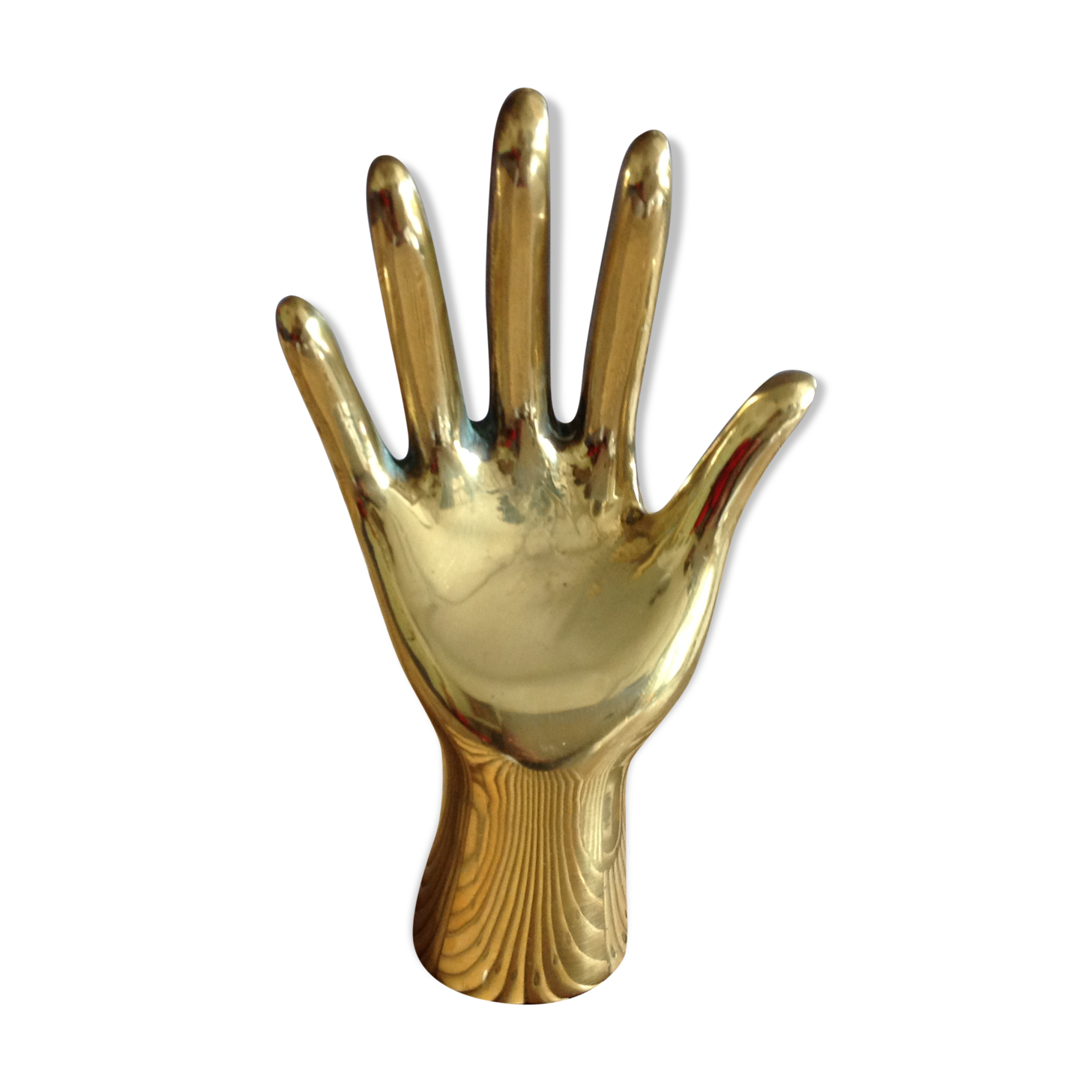 Vintage brass hand