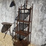 Étagère boulangère en fer forgé artisanal