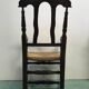 Rustic straw armchair
