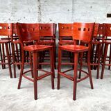 Set of 20 1980s vintage bistro bar stools