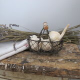 Mini basket in wire metal