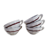 5 coffee cups 1950s